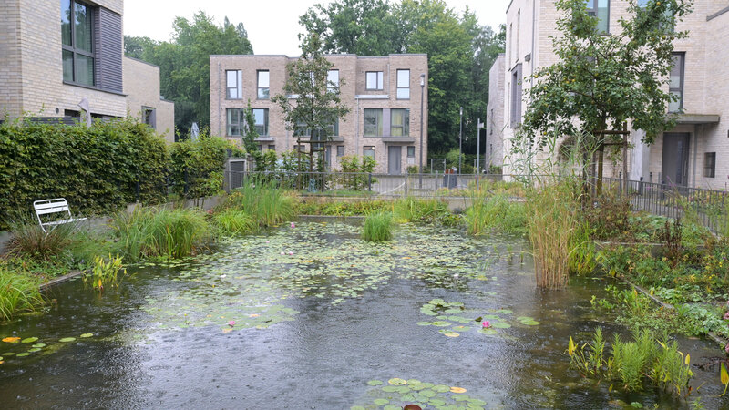 Die Rückhaltebecken schaffen hohe Aufenthaltsqualität für Anwohnerinnen und Anwohner
